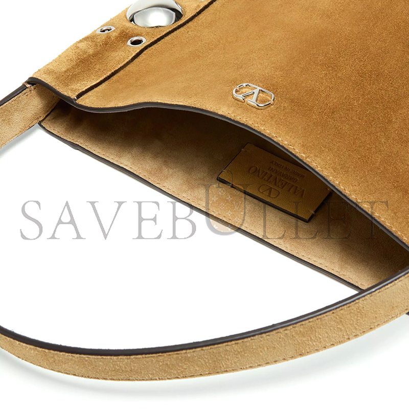 VALENTINO GARAVANI NELLCÔTE SUEDE SHOULDER BAG WITH FRINGES 7Y2B0R33JET_RDX (31*30*3cm)
